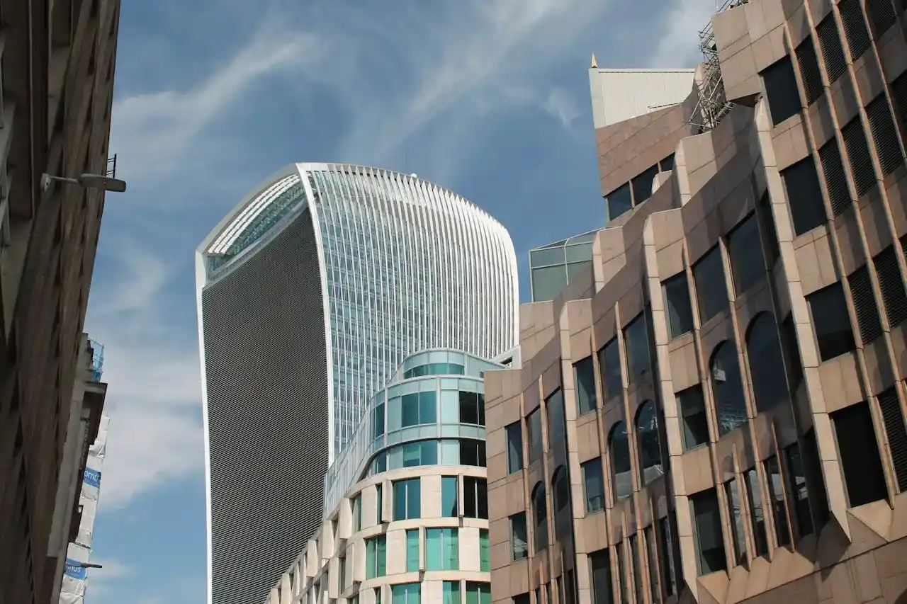 London cityscape representing global insurance and financial expertise